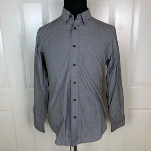 Club Monaco Men’s Gray Slim Fit Long Sleeve Shirt Size M